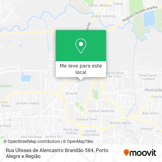 Rua Ulisses de Alencastro Brandão 584 mapa