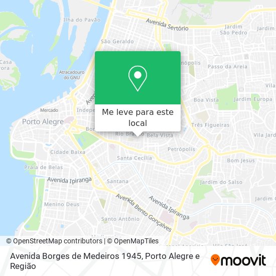 Avenida Borges de Medeiros 1945 mapa