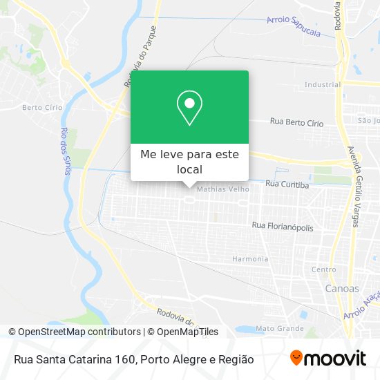 Rua Santa Catarina 160 mapa