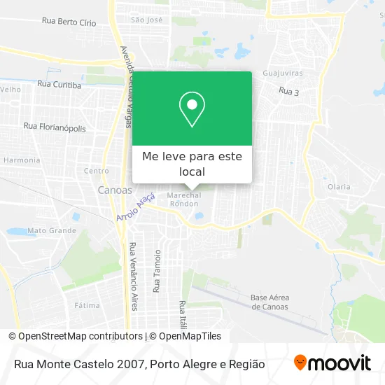 Rua Monte Castelo 2007 mapa
