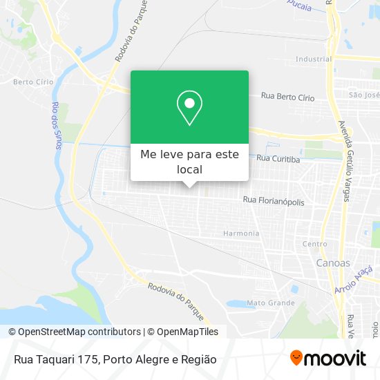 Rua Taquari 175 mapa