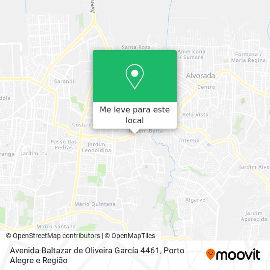 Avenida Baltazar de Oliveira García 4461 mapa
