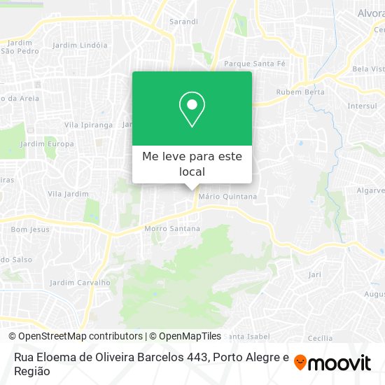 Rua Eloema de Oliveira Barcelos 443 mapa