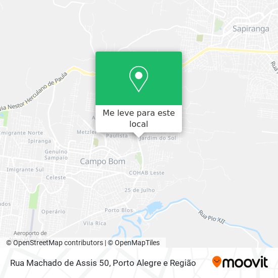 Rua Machado de Assis 50 mapa