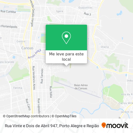 Rua Vinte e Dois de Abril 947 mapa