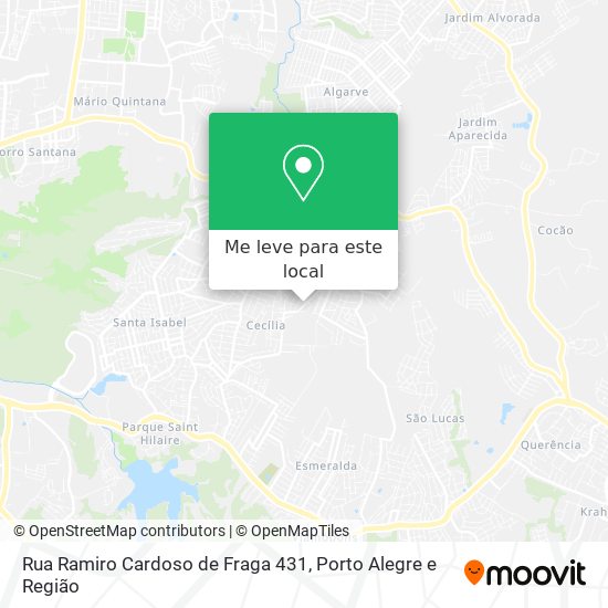 Rua Ramiro Cardoso de Fraga 431 mapa