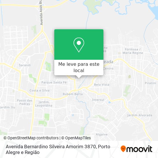 Avenida Bernardino Silveira Amorim 3870 mapa