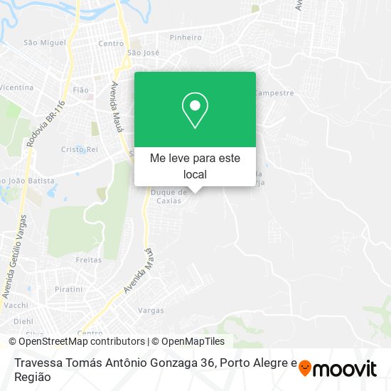 Travessa Tomás Antônio Gonzaga 36 mapa