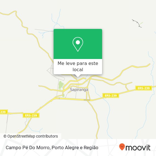Campo Pé Do Morro mapa