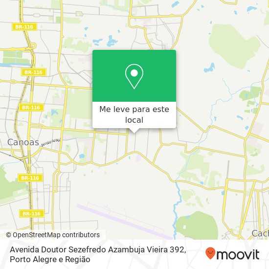 Avenida Doutor Sezefredo Azambuja Vieira 392 mapa
