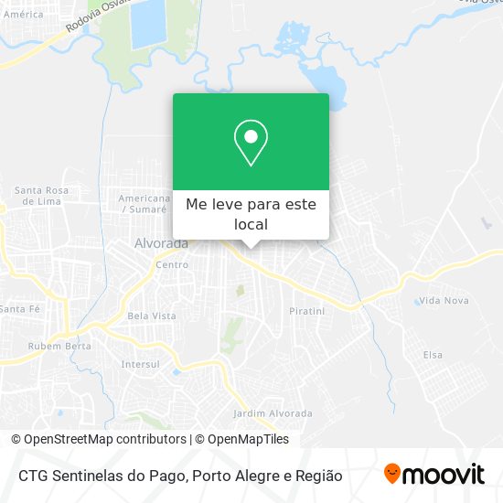 CTG Sentinelas do Pago mapa