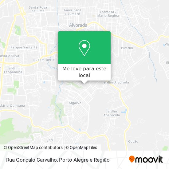 Rua Gonçalo Carvalho mapa