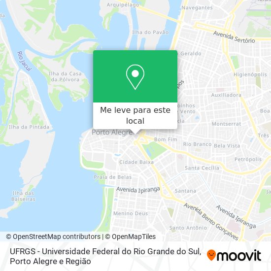 UFRGS - Universidade Federal do Rio Grande do Sul mapa