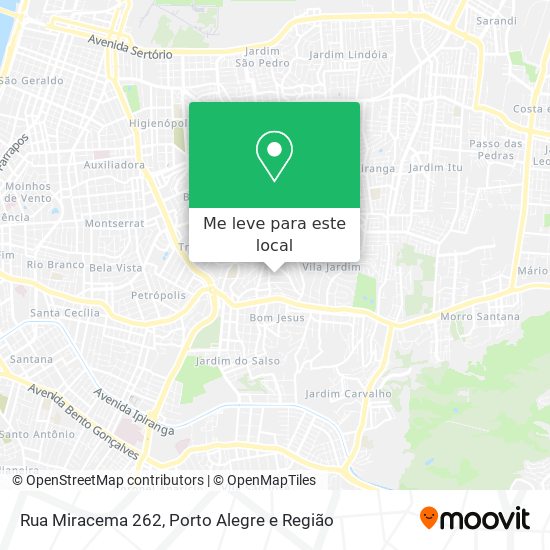 Rua Miracema 262 mapa