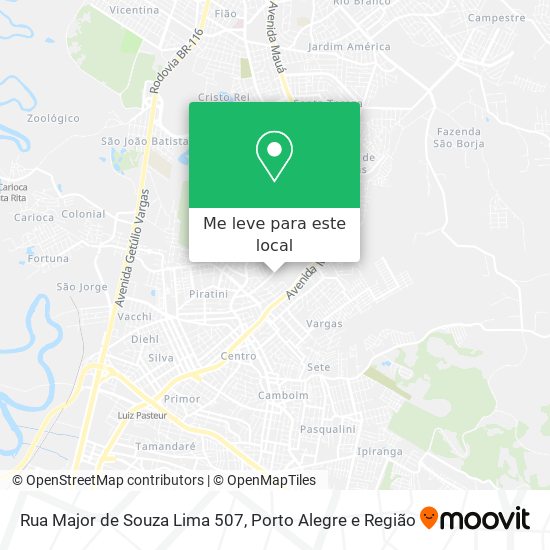 Rua Major de Souza Lima 507 mapa