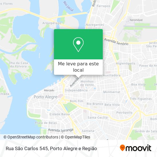 Rua São Carlos 545 mapa