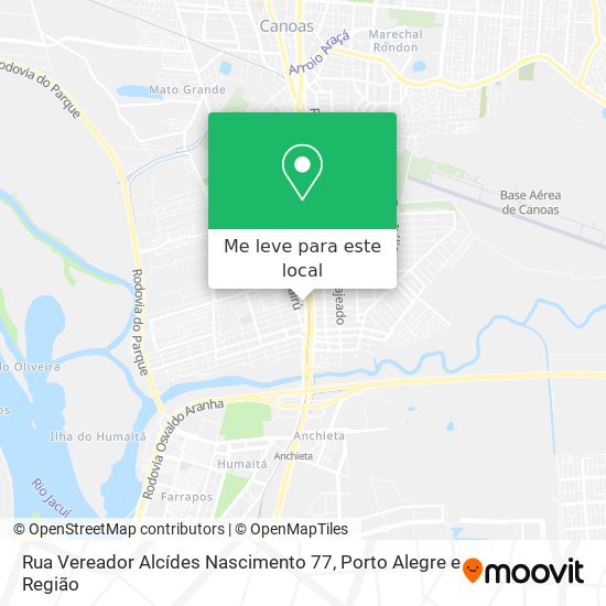 Rua Vereador Alcídes Nascimento 77 mapa