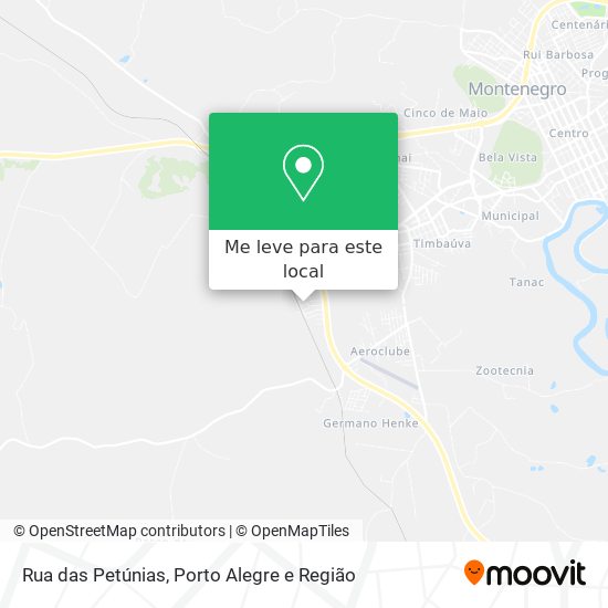 Rua das Petúnias mapa