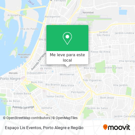 Espaço Lis Eventos mapa