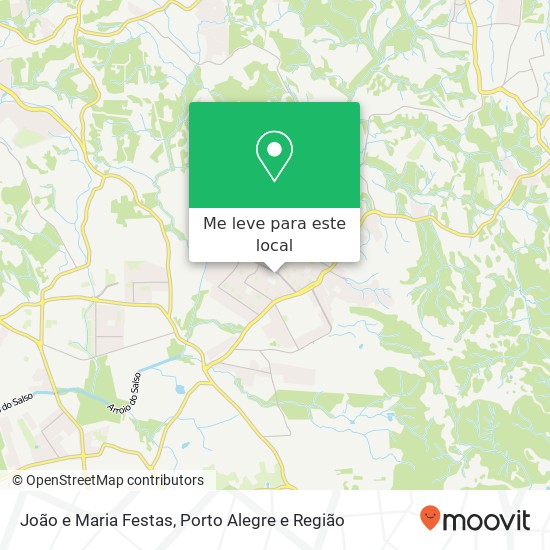 João e Maria Festas mapa