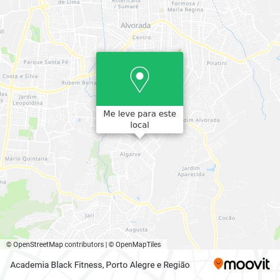Academia Black Fitness mapa