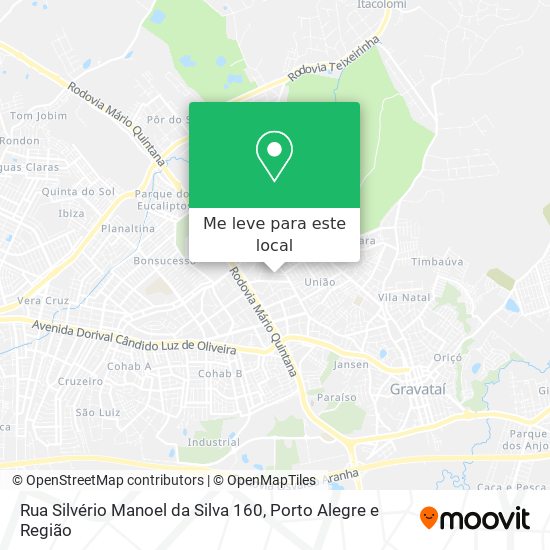 Rua Silvério Manoel da Silva 160 mapa