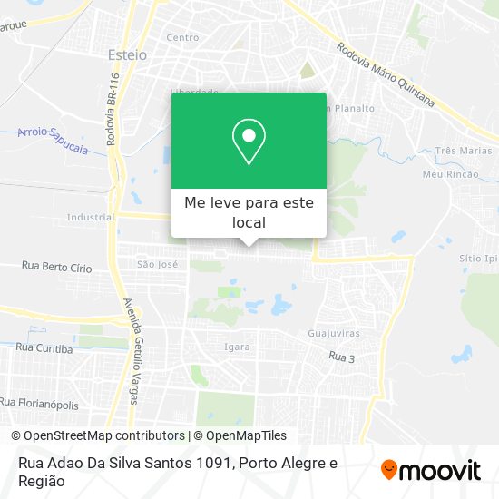 Rua Adao Da Silva Santos 1091 mapa