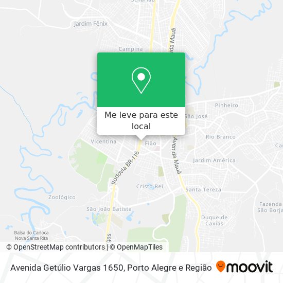 Avenida Getúlio Vargas 1650 mapa