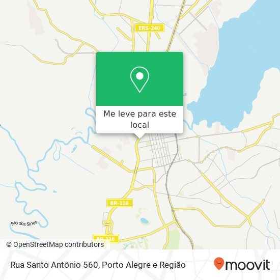 Rua Santo Antônio 560 mapa