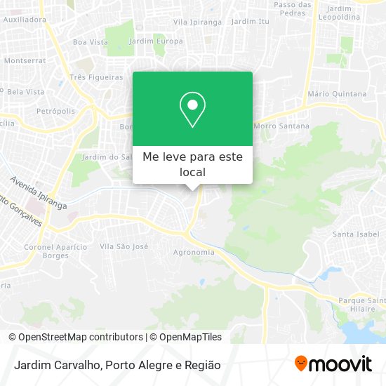 Jardim Carvalho mapa