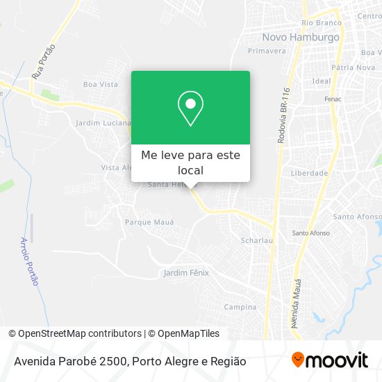 Avenida Parobé 2500 mapa