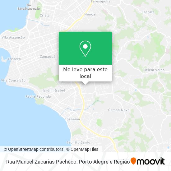 Rua Manuel Zacarias Pachêco mapa