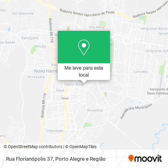 Rua Florianópolis 37 mapa