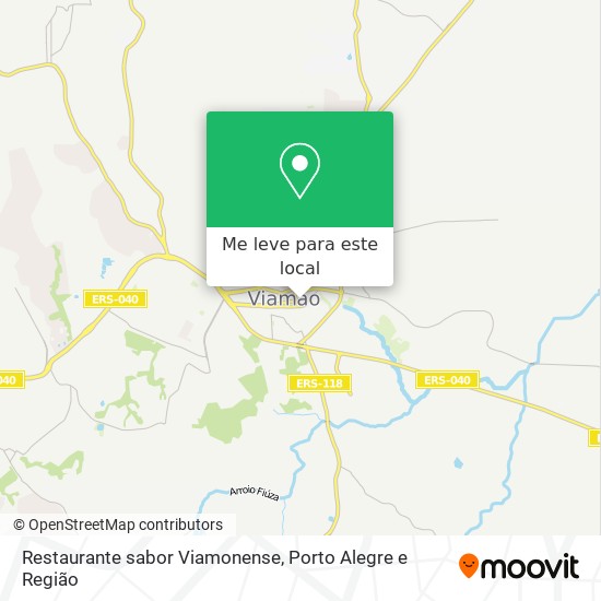 Restaurante sabor Viamonense mapa