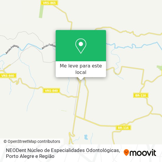 NEODent Núcleo de Especialidades Odontológicas mapa