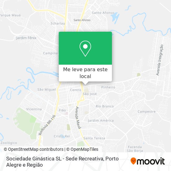 Sociedade Ginástica SL - Sede Recreativa mapa