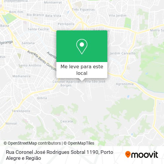 Rua Coronel José Rodrigues Sobral 1190 mapa