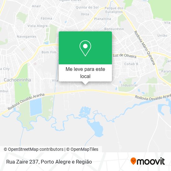 Rua Zaire 237 mapa