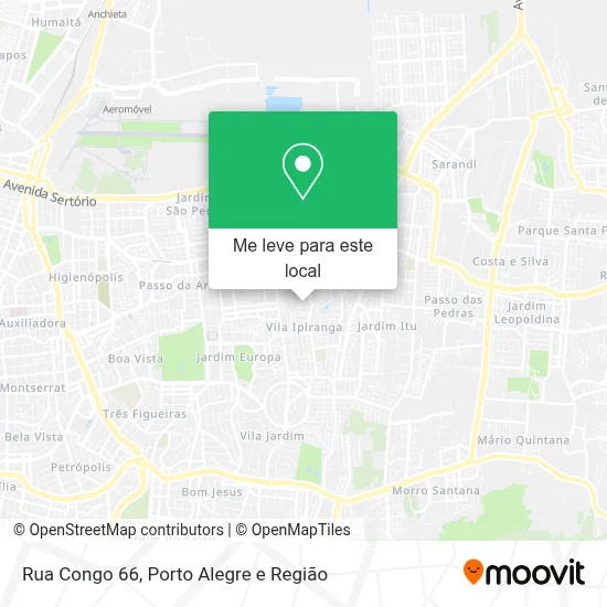 Rua Congo 66 mapa
