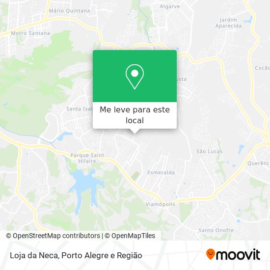 Loja da Neca mapa
