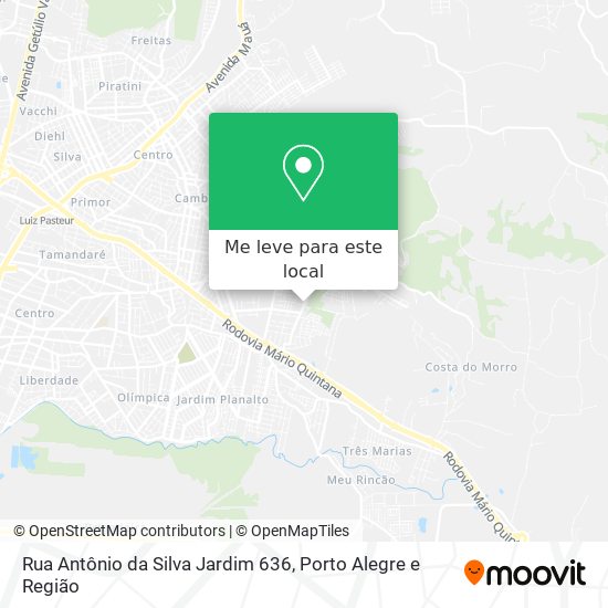 Rua Antônio da Silva Jardim 636 mapa
