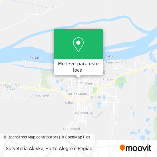 Sorveteria Alaska mapa