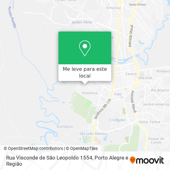 Rua Visconde de São Leopoldo 1554 mapa