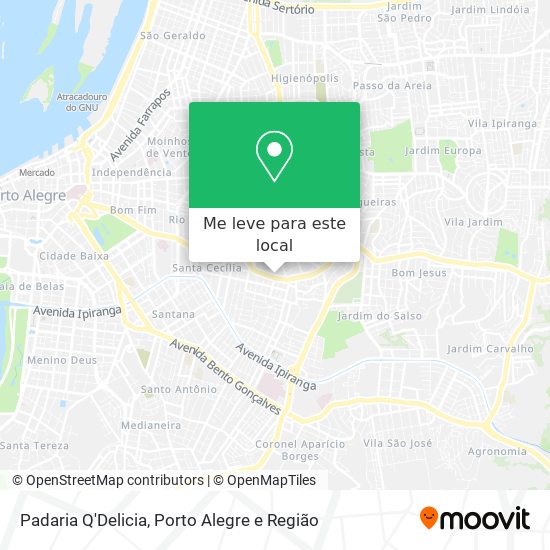 Padaria Q'Delicia mapa