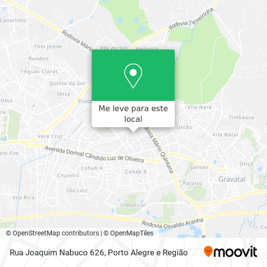 Rua Joaquim Nabuco 626 mapa