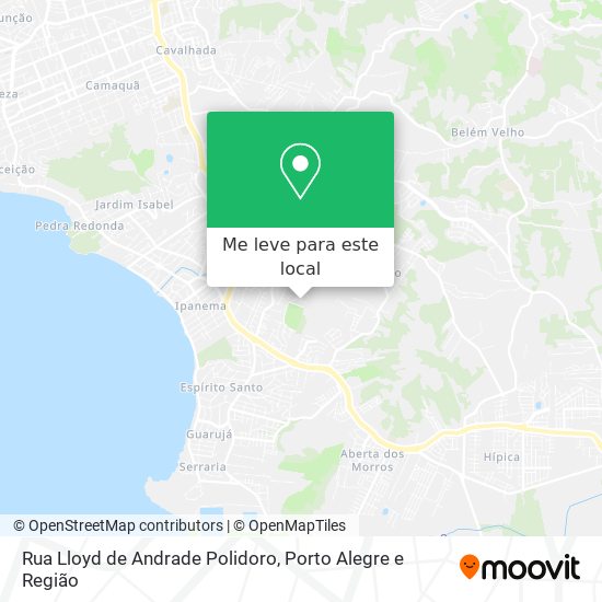 Rua Lloyd de Andrade Polidoro mapa