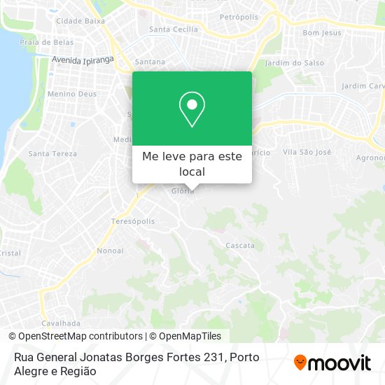 Rua General Jonatas Borges Fortes 231 mapa