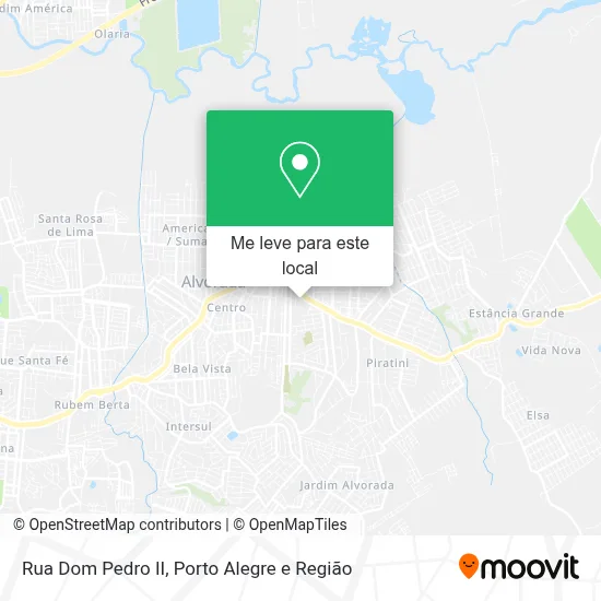 Rua Dom Pedro II mapa