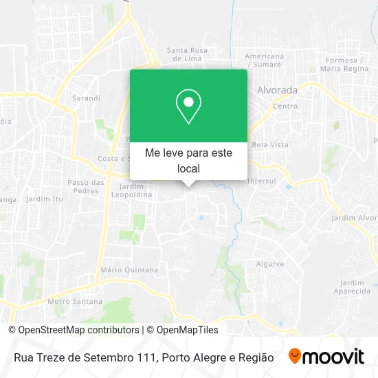 Rua Treze de Setembro 111 mapa