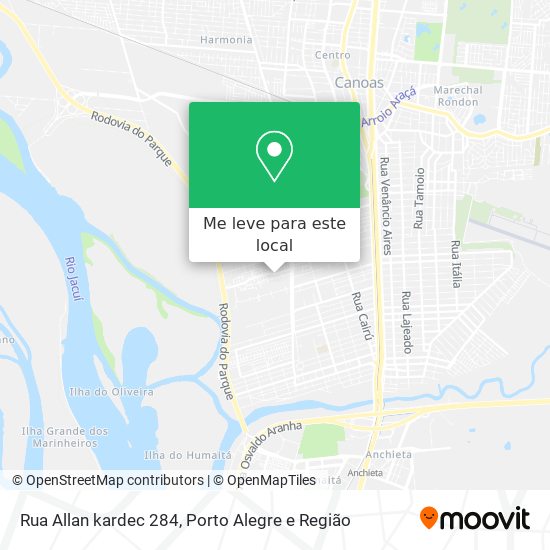 Rua Allan kardec 284 mapa